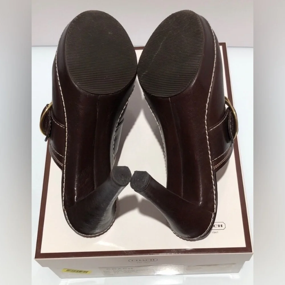 Coach Leather Clogs - Picture 2 of 3